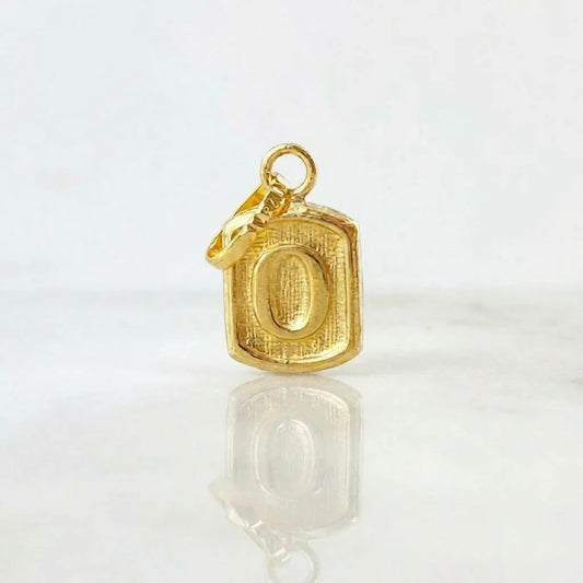 Dije Letra O 0.4g / 1/2 in Oro Amarillo 18K