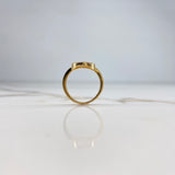 Anillo 15s Circular 3.1gr / T6 1/2 / Circones Blancos Dos Oros Amarillo Blanco & Anillo 15s Circular 3.1gr / T6 1/2 / Circones Blancos Dos Oros Amarillo Blanco &