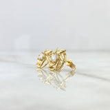 Stud Earrings Helice 3.6gr / 1.2cm / White Zircon - Lobster Claw Yellow Gold Butterfly Stud Earrings Helice 3.6gr / 1.2cm / White Zircon - Lobster Claw Yellow Gold Butterfly