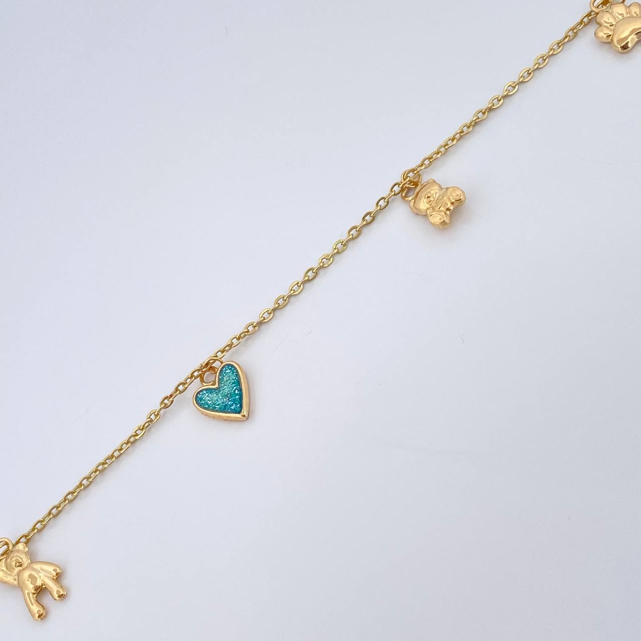 Tobillera Aro Seguido 3.5gr / 10 in / 1.2mm Oro Amarillo 18K & Tobillera Aro Seguido 3.5gr / 10 in / 1.2mm Oro Amarillo 18K &