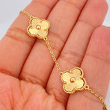 Pulso Aro Seguido Treboles 6.45gr / 7 in / 1.25mm Oro Amarillo 18K & Pulso Aro Seguido Treboles 6.45gr / 7 in / 1.25mm Oro Amarillo 18K &