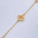 Pulso Trebol Cajon 3.05gr / 7 1/4 in / 1.8mm Tres Oros 18K % Pulso Trebol Cajon 3.05gr / 7 1/4 in / 1.8mm Tres Oros 18K %