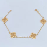 Pulso Trebol Cajon 3.7gr / 7 1/2 in / 1.7mm Oro Amarillo 18K % Pulso Trebol Cajon 3.7gr / 7 1/2 in / 1.7mm Oro Amarillo 18K %