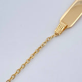 Pulso Bebé Placa Aro Seguido Corazon 1.6gr / 6 1/4 in / 1mm Oro Amarillo 18K % Pulso Bebé Placa Aro Seguido Corazon 1.6gr / 6 1/4 in / 1mm Oro Amarillo 18K %