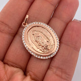 Dije Virgen de Guadalupe 4.8gr / 3.8mm Oro Rosa 18K % Dije Virgen de Guadalupe 4.8gr / 3.8mm Oro Rosa 18K %