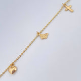 Tobillera Aro Seguido  3.6gr / 10 1/4 in / 1.25mm Oro Amarillo 18K & Tobillera Aro Seguido  3.6gr / 10 1/4 in / 1.25mm Oro Amarillo 18K &