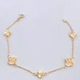 Pulso Cajon Treboles 3.1gr / 7 in / 1.3mm Oro Amarillo 18K & Pulso Cajon Treboles 3.1gr / 7 in / 1.3mm Oro Amarillo 18K &