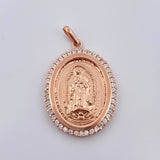 Dije Virgen de Guadalupe 4.8gr / 3.8mm Oro Rosa 18K % Dije Virgen de Guadalupe 4.8gr / 3.8mm Oro Rosa 18K %