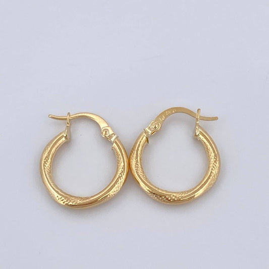 Candongas Solara 1.5gr / 3/4 in / Oro Amarillo 18K %