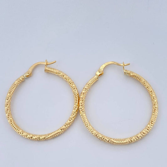 Candongas Megan 1.9gr / 1 1/4 in / Oro Amarillo 18K %