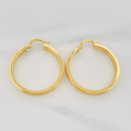 Candongas Winter 3.6 g / 1 1/4 in Oro Amarillo 18K