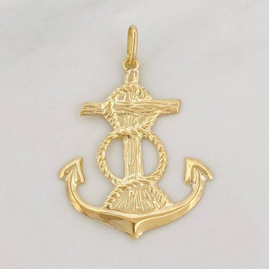 Dije Ancla 1.1g / 1 1/4 in Oro Amarillo 18K