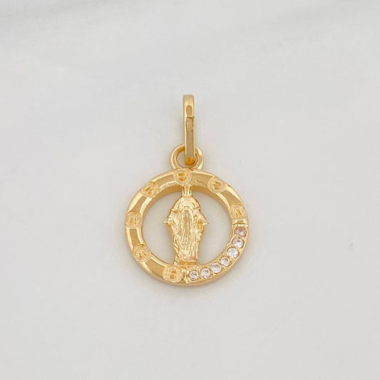 Dije Virgen Milagrosa 1.6g / 3/4 in Oro Amarillo 18K