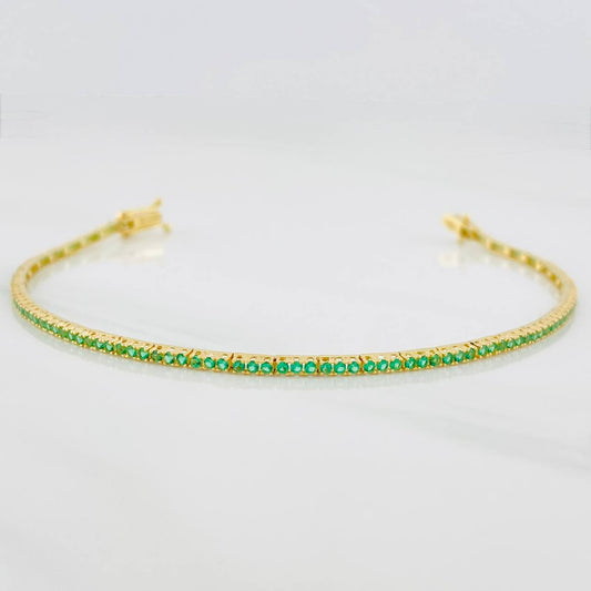Pulso Tenis 3.7g / 6 3/4 in / 1.7mm Oro Amarillo 18K