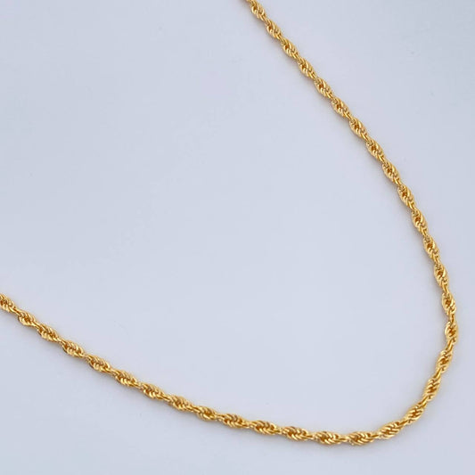 Cadena Lazo 1.05gr / 15 3/4 in / 1.45mm Oro Amarillo +3 18K %