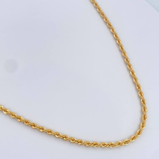 Cadena Lazo 7.6gr / 23 1/2 in / 2.9mm Oro Amarillo +3 18K %