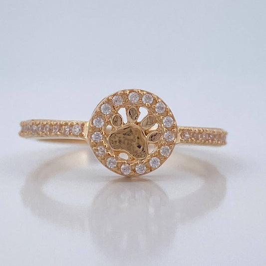 Anillo Huella 2.6gr / T7 3/4 / Oro Amarillo 18K %