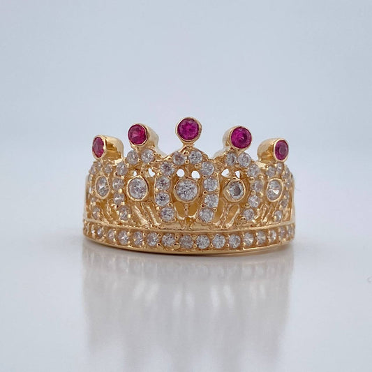 Anillo Corona Reina 4.65gr / T7 / Oro Amarillo 18K %