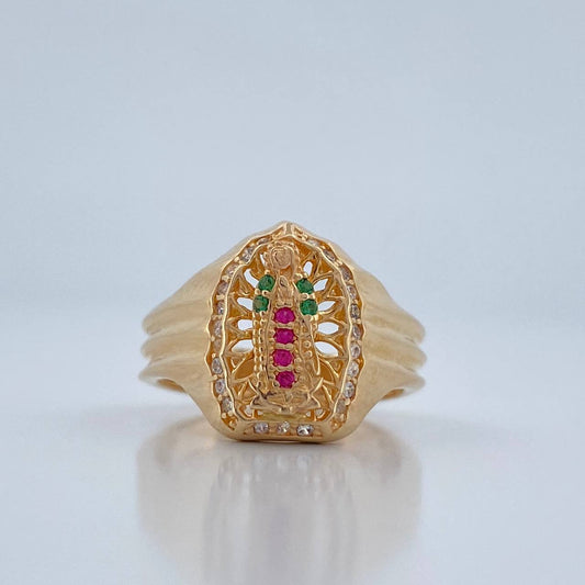 Anillo Virgen de Guadalupe 4gr / T5 1/4 / Oro Amarillo 18K %
