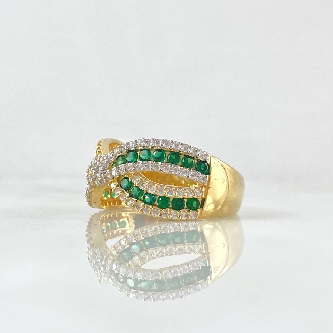 Anillo Moño Infinito 5.4gr / T8 / Dos Oros Amarillo Blanco 18K © Anillo Moño Infinito 5.4gr / T8 / Dos Oros Amarillo Blanco 18K ©