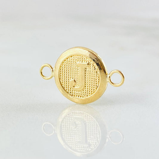 Charm Letter J 0.45g / 1/2 in 18K Yellow Gold