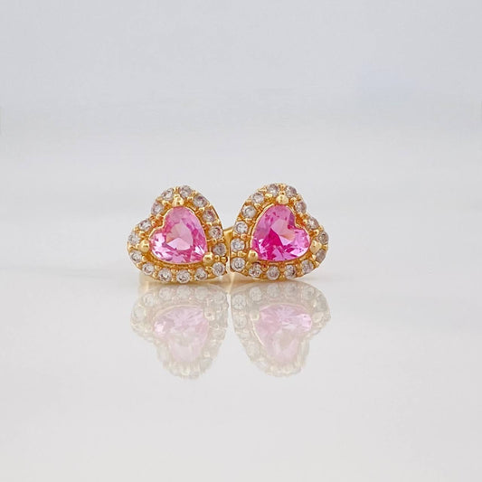 Topos Halo Corazon 1.55g / in / 6.8mm Oro Amarillo 18K