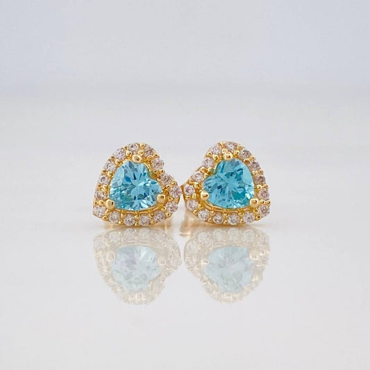 Topos Halo Corazon 1.6g / in / 6.65mm Oro Amarillo 18K