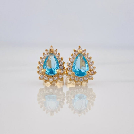 Topos Halo Gota 1.95g / in / 7.5mm Oro Amarillo 18K