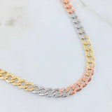 Cadena Cubana 20gr / 23 1/2 in / Tres Oros 14K Italy Cadena Cubana 20gr / 23 1/2 in / Tres Oros 14K Italy