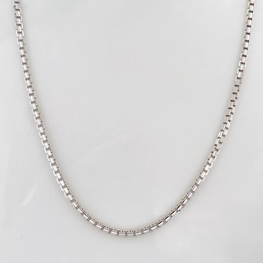 Cadena Veneciana 20.65g / 28 in / 2.2mm Oro Blanco 18K