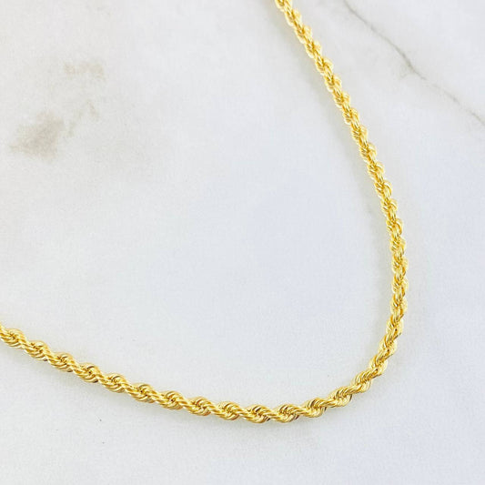 Cadena Lazo 5.4gr / 23 1/2 in / Oro Amarillo +3 18K !