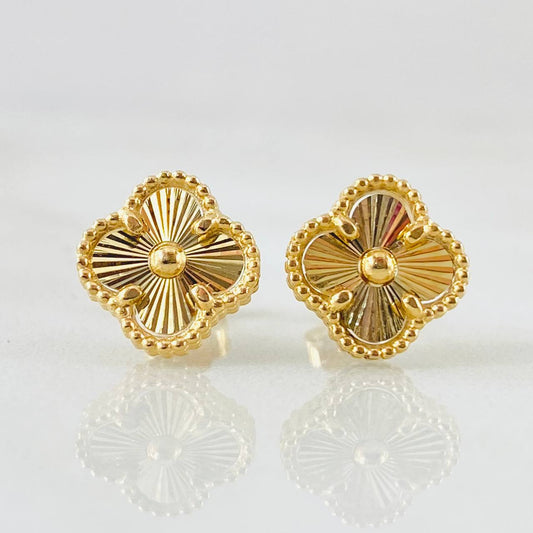 Topos Trebol Diamantado 2.3gr / Oro Amarillo Nac.Esp. 18K *