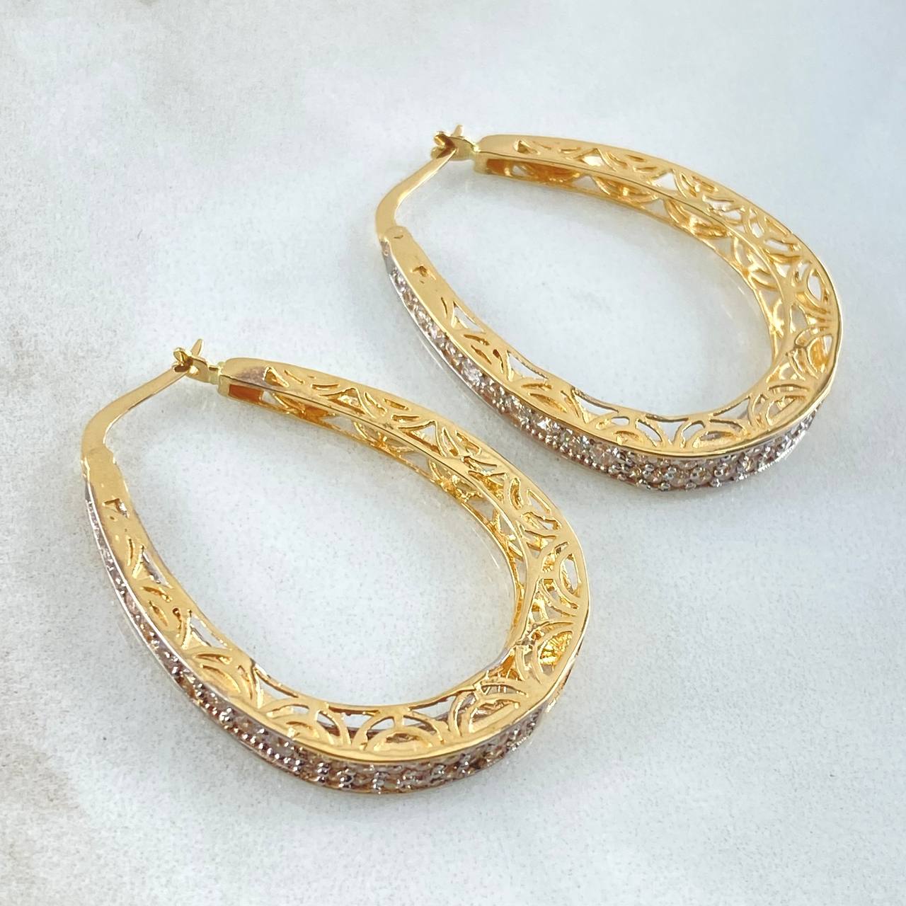 Hoop Earrings Yiyi 10.3gr / 3.5cm / 18K Gold Hoop Earrings Yiyi 10.3gr / 3.5cm / 18K Gold