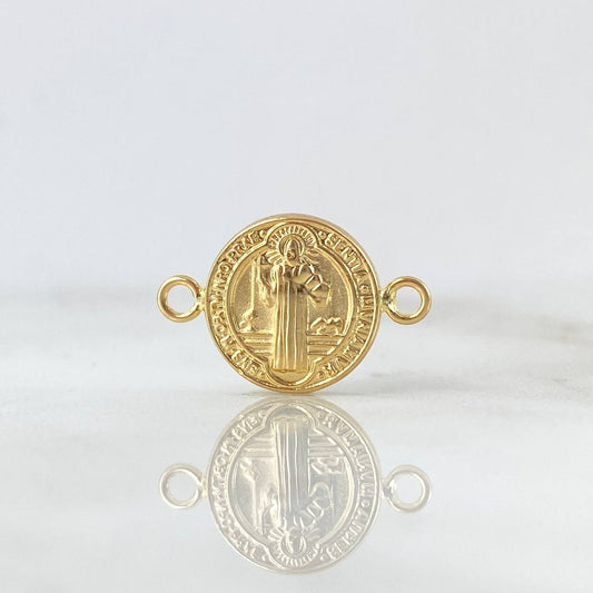 Herraje San Benito 0.9gr / 1.9cm / Oro Amarillo 18K