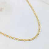 Cuban Links 5.95gr / 21 3/4 in / Two Tone Yellow White 18K +3 Cuban Links 5.95gr / 21 3/4 in / Two Tone Yellow White 18K +3