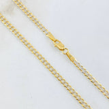 Cuban Links 5.95gr / 21 3/4 in / Two Tone Yellow White 18K +3 Cuban Links 5.95gr / 21 3/4 in / Two Tone Yellow White 18K +3