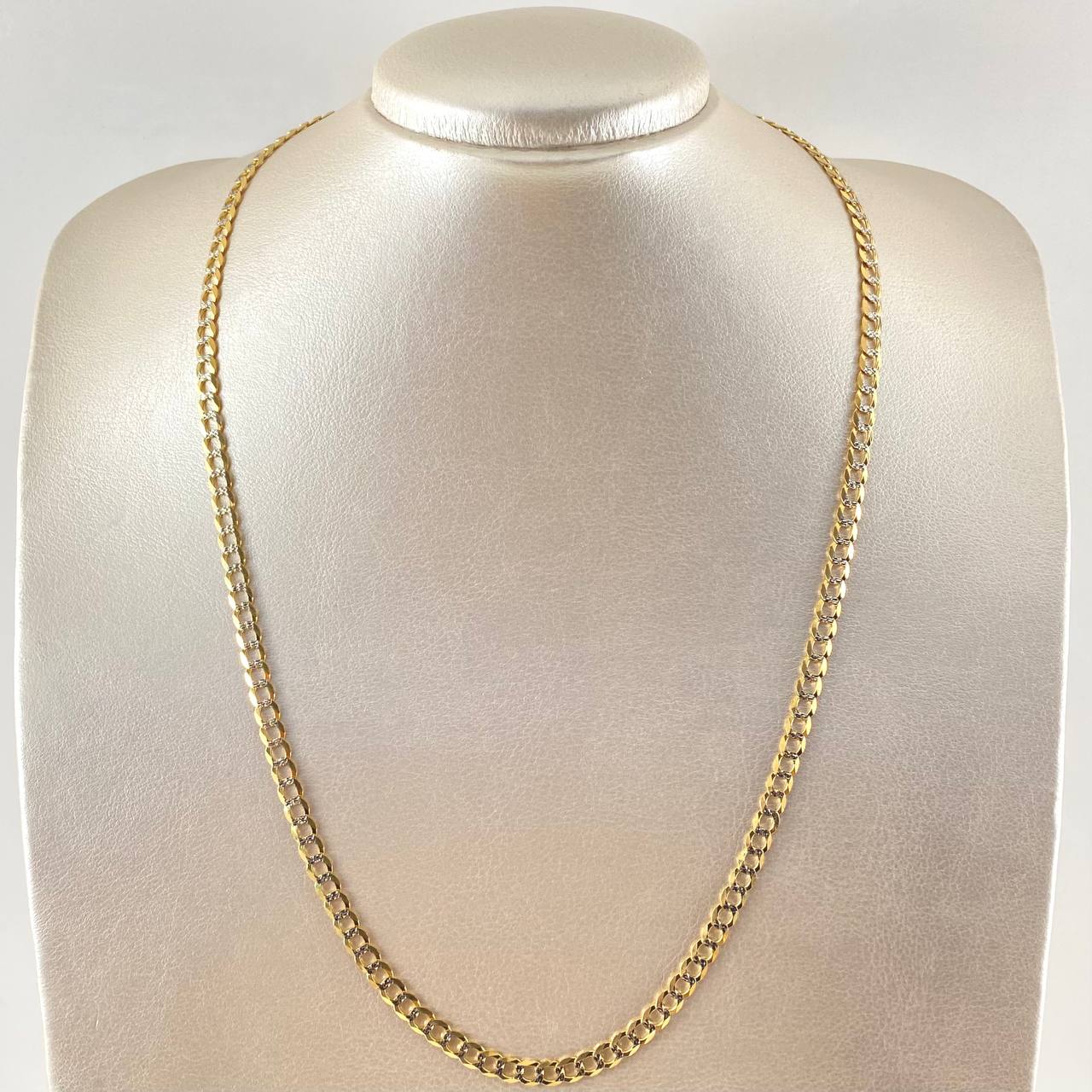 Cuban Links 15.05gr / 21 3/4 in / Two Tone Yellow White +3 18K Cuban Links 15.05gr / 21 3/4 in / Two Tone Yellow White +3 18K