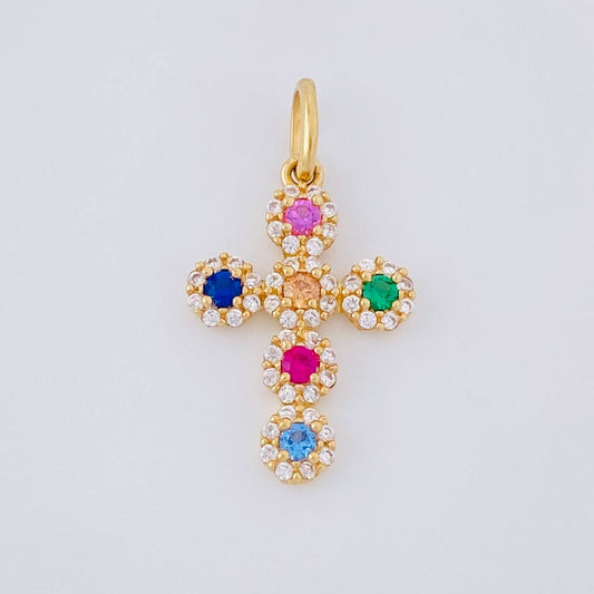 Dije Cruz Tupida 1.3g / 1 in Oro Amarillo 18K