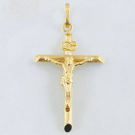 Dije Cruz Cristo 1.9gr / 2 in / Oro Amarillo 18K *