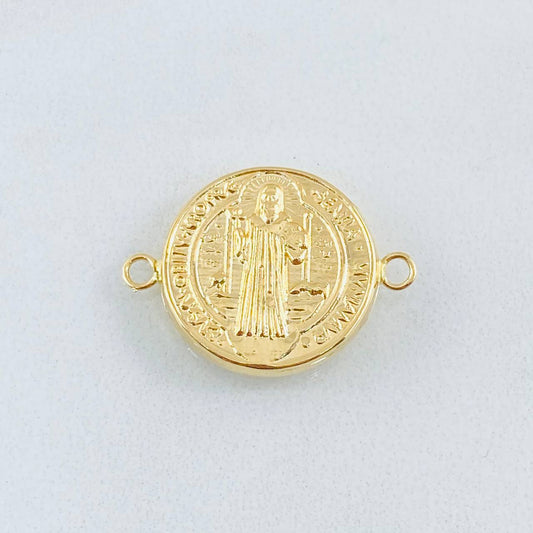 Herraje San Benito 0.8gr / 1.4cm / Tambor Oro Amarillo 18K