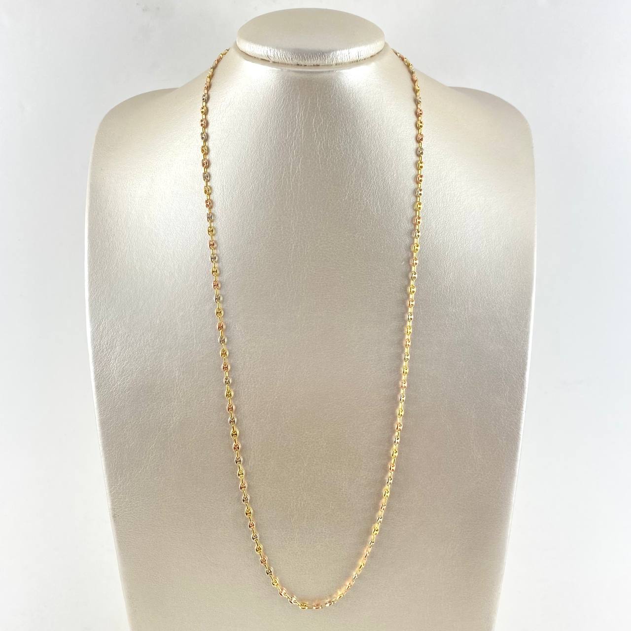 Cadena GC 7.45gr / 65cm / 3.2mm Lisa Tres Oros 18K © Cadena GC 7.45gr / 65cm / 3.2mm Lisa Tres Oros 18K ©