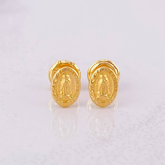 Topos Virgen de Guadalupe 0.5g / in / 6.6mm Oro Amarillo 18K