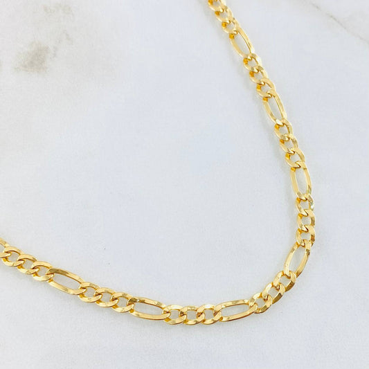 Figaro Chain 7.75gr / 27 1/2 in / 18K Gold +1