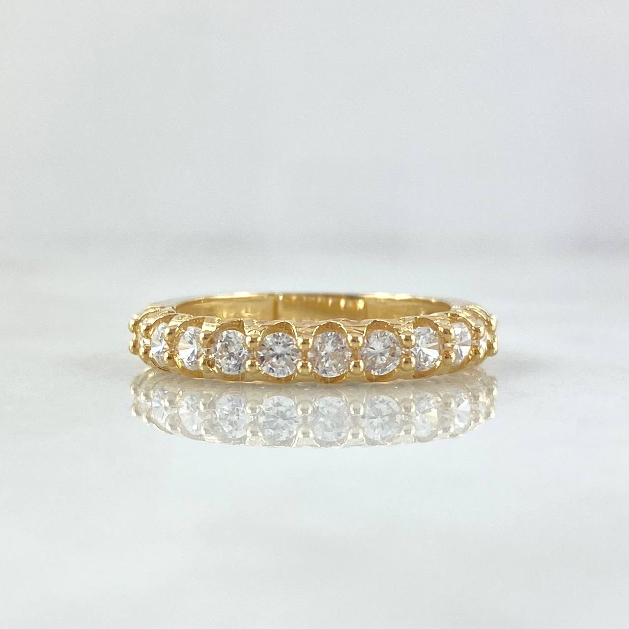 Vertebral Churumbela Ring 2.85gr / T5 3/4 / White Zircons 18K Yellow Gold Vertebral Churumbela Ring 2.85gr / T5 3/4 / White Zircons 18K Yellow Gold