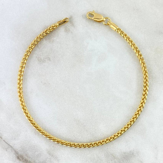 Pulso Franco 3.3gr / 7 1/2 in / Oro Amarillo +3 18K !