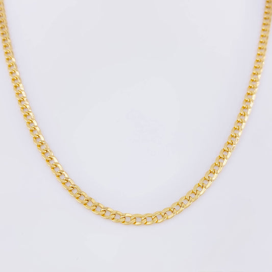 Cadena Cubana 2,35gr / 2.4mm Oro Amarillo +1 18K ©