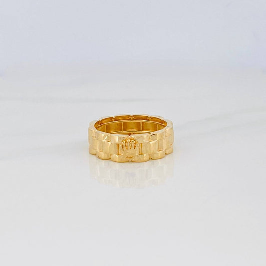 Anillo Correa Corona 5.4g / T10 Oro Amarillo 18K
