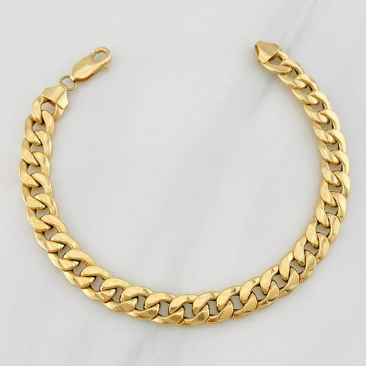 Pulso Cubana 7.7g / 8 in / 7.85mm Oro Amarillo 18K