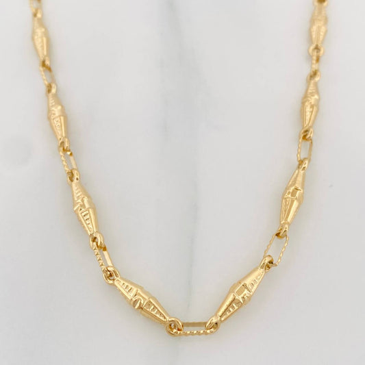Cadena Rustica Dubai 10.7g / 23 1/2 in / 3.55mm Oro Amarillo 18K