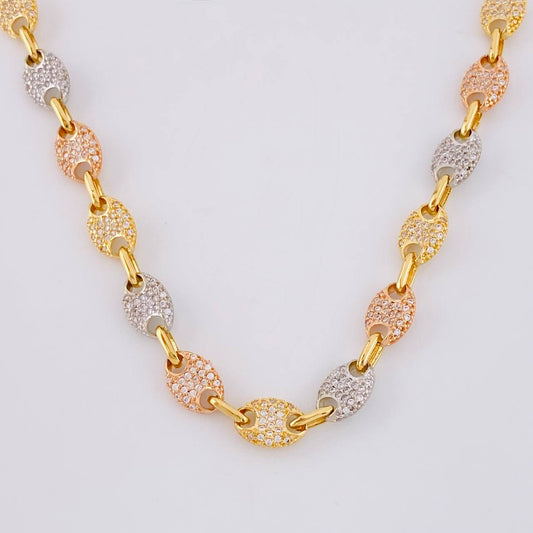 GC Chain 30g / 18 1/4 in / 7mm Three Golds 18K